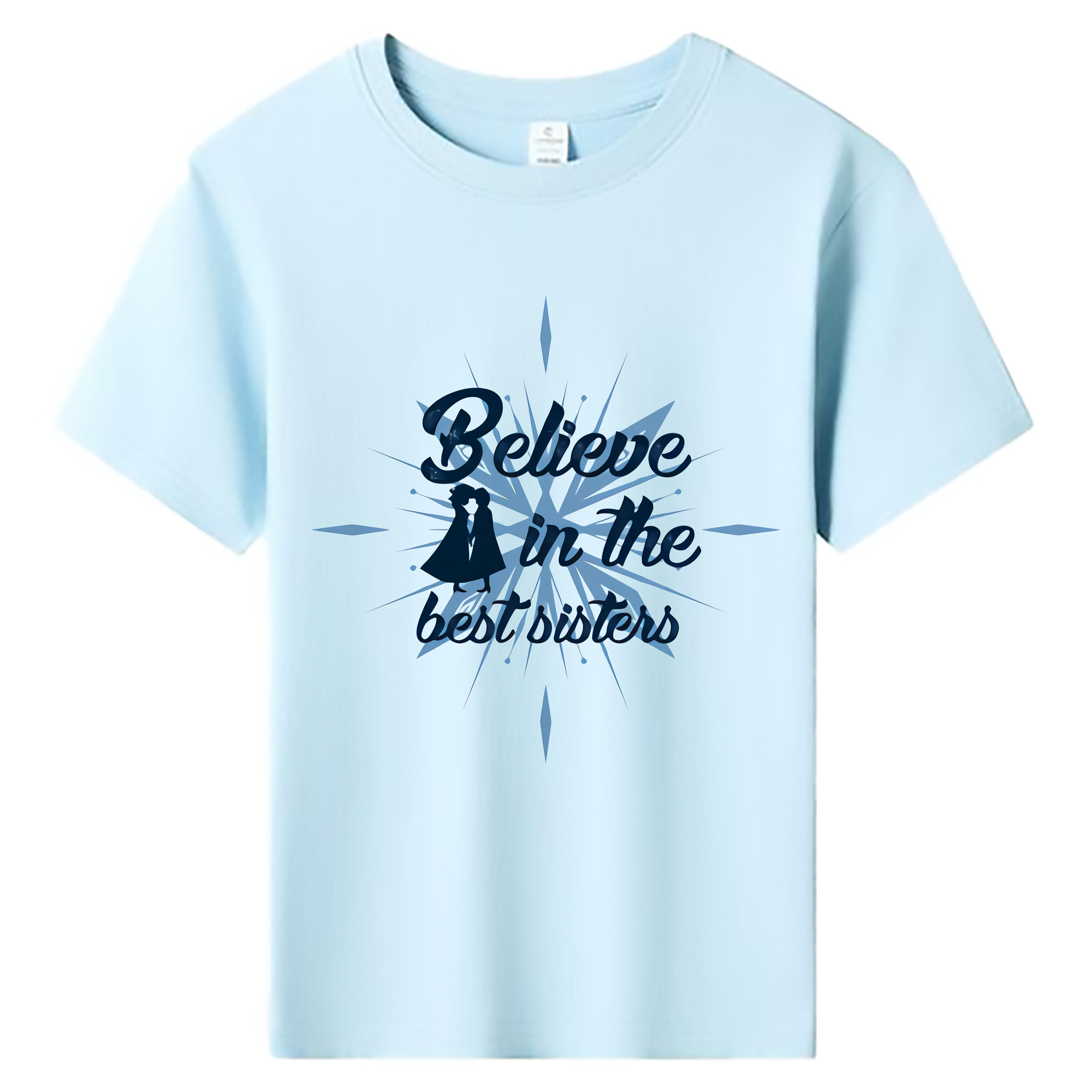 （画像用） アナと雪の女王 アンナ エルサ Frozen Anna Elsa 綿100％キッズTシャツ（フロントプリント）